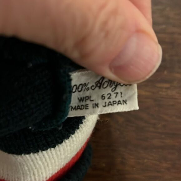 Japan Made Vintage Toboggan Knit Ski Snowboard Holiday Beanie Cap Hat Retro - Picture 4 of 6